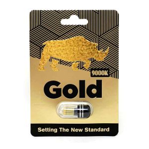 Gold 9000K Performance Pill packaging, enhance stamina and vitality