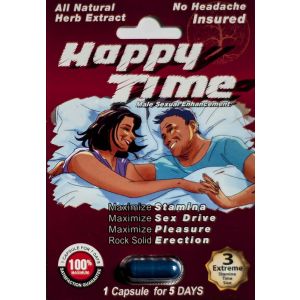Happy Time Male Sexual Enhancement Pill 1 Capsule for 5 Days