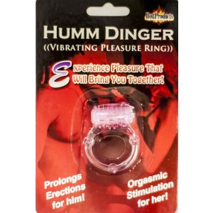 Humm Dinger Penis Vibrating Pleasure Ring With Clitoris Stimulator
