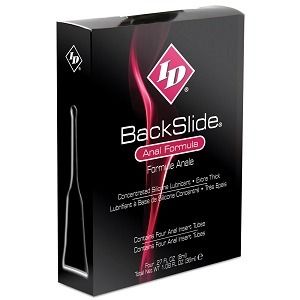 ID BackSlide Anal  Silicone Lubricant 4 Pack  .27 fl oz (8ml)