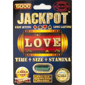 Jackpot 6000 Genuine Male Sexual Enhancer Pill-1 (No Headache)