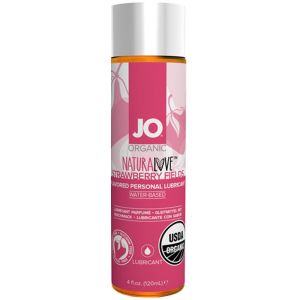 System Jo Organic Natural Love Strawberry Flavored Personal Lubricant 4 Oz