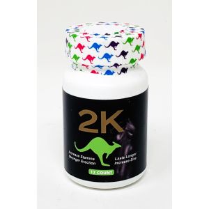 2K Kangaroo Green Male Enhancements 12 Pills Bottle 