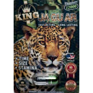 King Jaguar 12000 Male Enhancement Black Pill 3D Package