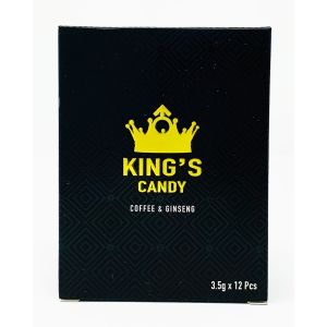 Kings Candy 12 Count Coffee Ginseng Male Enhancement Pill Black