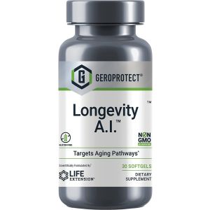 Geroprotect Longevity A.I. 30 Softgels Anti-aging Life Extension bottle
