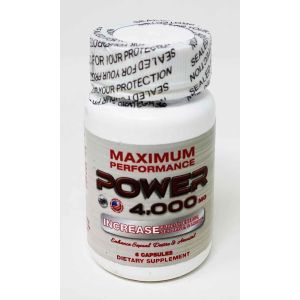 Power 4000 Dietary Man Sexual Supplement 6 Pills Bottle front
