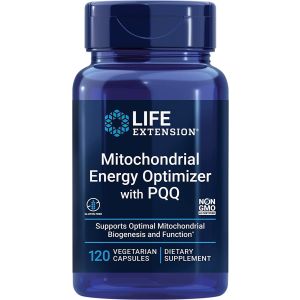 Mitochondrial Energy Optimizer with PQQ 120 Veggie Caps Life Extension bottle