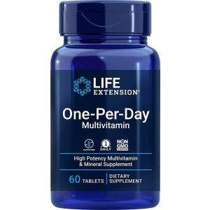 One-Per-Day Multivitamin Non GMO 60 Tablets Life Extension bottle