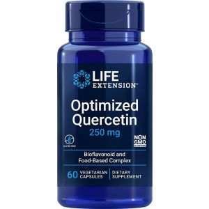 Optimized Quercetin 250mg 60 Veggie Caps Gluten Free Life Extension bottle