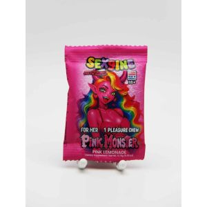 Sex9ine Pink Monster For Her Female Enhancer Pleasure Chew 1 Count