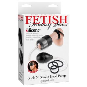 Fetish Fantasy Series Suck N Stroke Head Pump Black