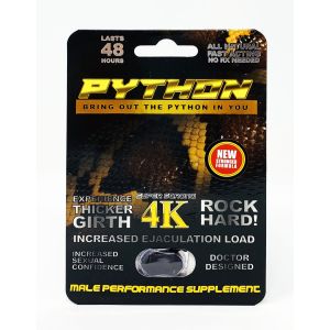 Python Black 4K Male Performance Supplement Pill