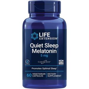 Quiet Sleep Melatonin 5mg 60 Veggie Caps Life Extension bottle