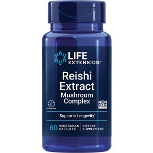 Reishi Extract Mushroom Complex 60 Veggie Capsules Life Extension bottle