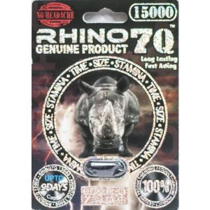 Rhino 7Q 15000 Genuine Male Sexual Enhancer 1 Black Pill