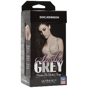 Sasha Grey UltraSKYN Cream Pie Pocket Pussy Close-Ended Stroker