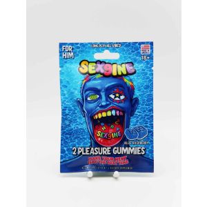 ex9ine For Him Blue Raspberry Pleasure Gummies 2 Count