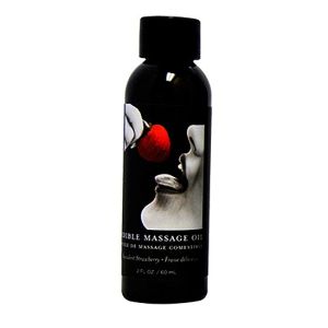 Massage Oil Strawberry Edible 2 oz