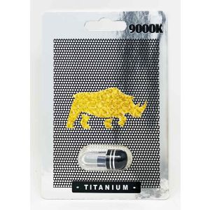 Titanium 9000K Male Sexual Enhancement Black Silver Pill