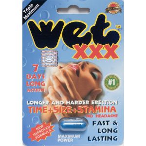 Wet XXX 2500 7 Days Premium Triple Maximum Enhancement for Men 1 Pill 