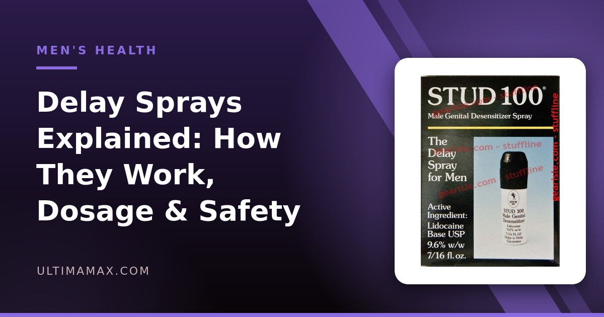 Delay Sprays and Premature Ejaculation: How They Work, Dosage, and Evidence