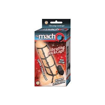 Vibrating Cock Cage Black The macho