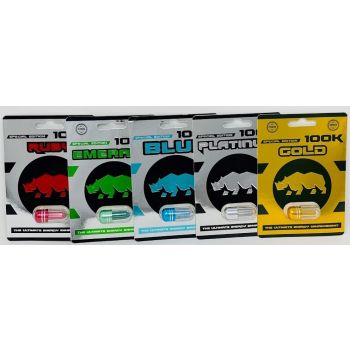 Enhancement 5 Pills Rhino 100K Sample Package Male