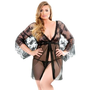 Courtney Lace Robe G-String Curve P209