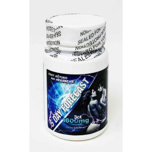 5 Day Forecast 1600mg Dietary Male Supplement 3 Pills Bottle