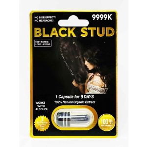 Male Sexual Enhancement Pill Black Stud 9999K front
