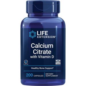 Bone Health Life Extension Calcium Citrate with Vitamin D bottle