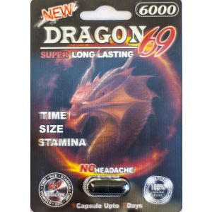 New Dragon 69 6000 Male Sexual Performance Enhancer 1 Pill