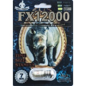 FX12000 Full Power Sexual Enhancer Pill 1 Capsule 7 Days
