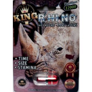 King Rhino Titanium 12000 Male Enhancement Black/Red Pill 