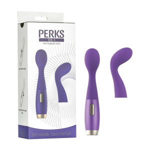 Perks Series Ex-1 G-Spot Vibrator Clitoral Stimulating Wand Purple