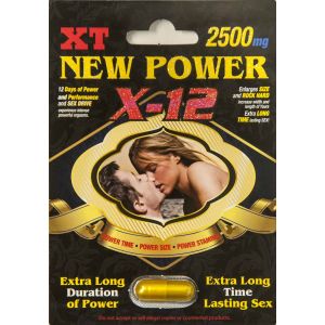 New Power X-12 2500mg XT 12 Days Sexual Enhancer Pill for Men