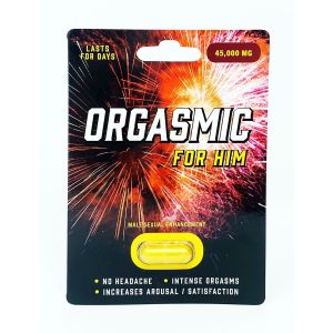 Orgasmic 45000mg Natural Formula Male Sexual Enhancement Gold Pill