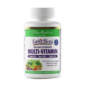 Paradise Herbs Earth's Blend Multi-Vitamin 30 Vegetarian Capsules