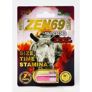 All Natural Perfect Zen69 Pink 92000 Male Enhancement Capsule