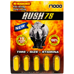 Rush 75 Gold 5 Pills Pack 17000 Male Enhancement Pill Gold