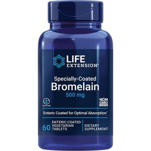 Specially-Coated Bromelain 500mg 60 Capsules Life Extension bottle