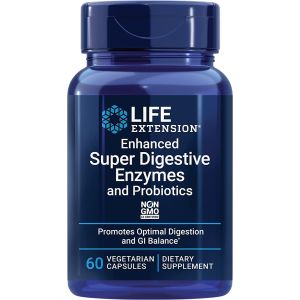 Enhanced Super Digestive Enzymes and Probiotics 60 Caps Life Extension bottle