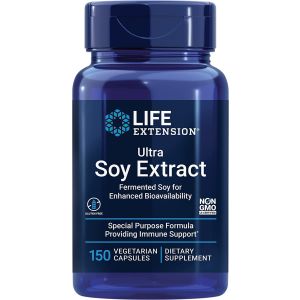 Ultra Soy Extract 150 Veggie Caps Immune Support Life Extension bottle