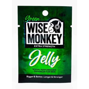 Male Enhancement Sachet Wise Monkey Green Jelly front
