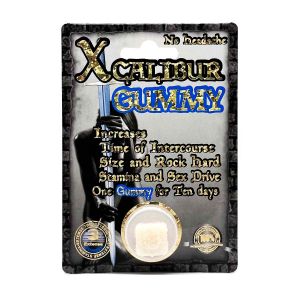 Sexual vitality booster Xcalibur gummy with powerful ingredients